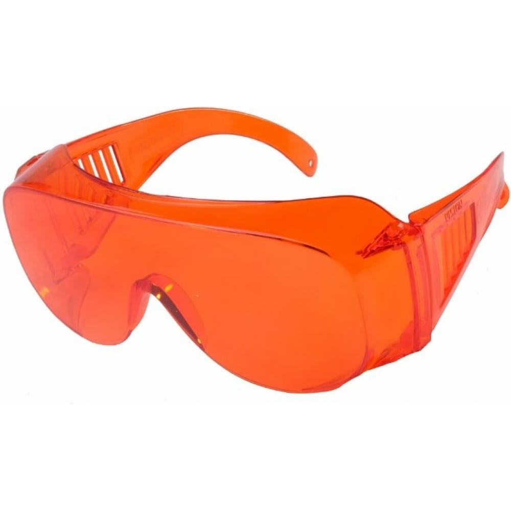 Защитные открытые очки РОСОМЗ очки маска для езды на мототехнике разборные визор оранжевый
