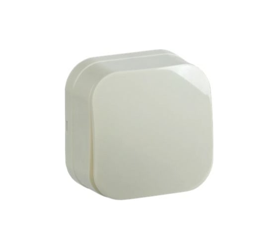 Изображение товара Выключатель IEK ВС20-1-0-ХД 1-клавишный открытой установки 10А GLORY крем. EVH10-K33-10