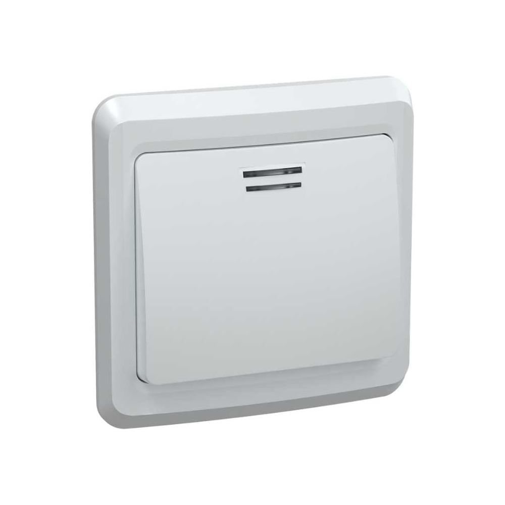 Изображение товара Выключатель IEK ВС10-1-1-ВБ 1 клавишный 10А белый