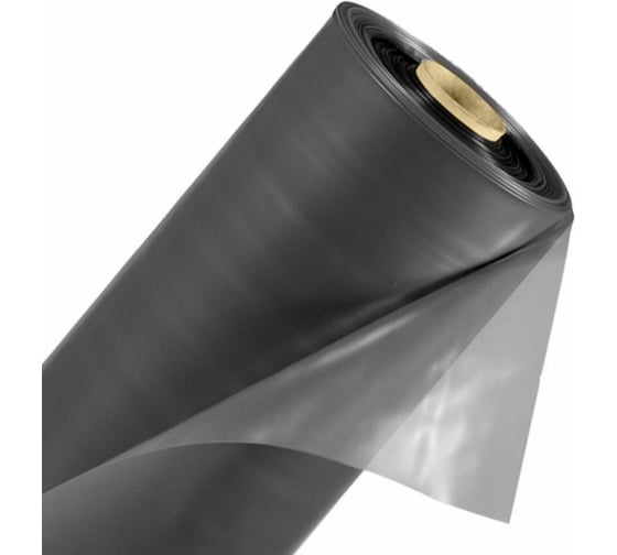 Изображение товара Пленка Мегапласт ширина 6 м, 150 мкм, 80 м, п/э, черная 1528