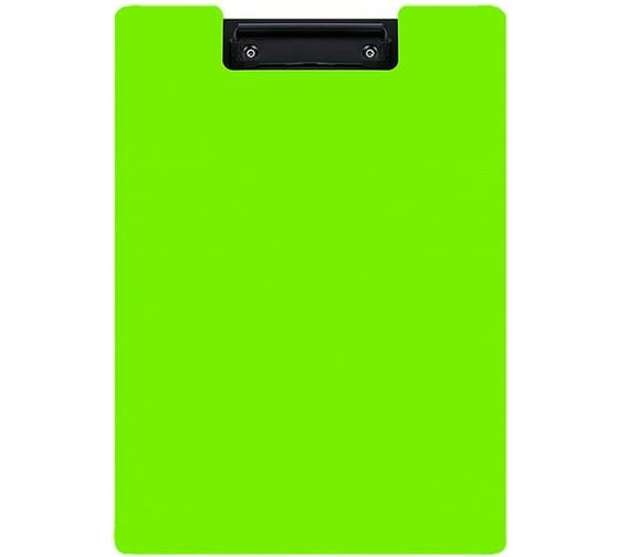 Изображение товара Планшет INFORMAT А4 вертикальный пластик PP черно-зеленый с крышкой с зажимом PPM31Gr