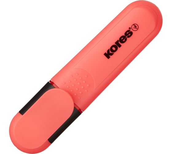 Изображение товара Маркер-текстовыделитель Kores Bright Liner Plus цвет красный толщина линии 0.5-5 мм 1309421