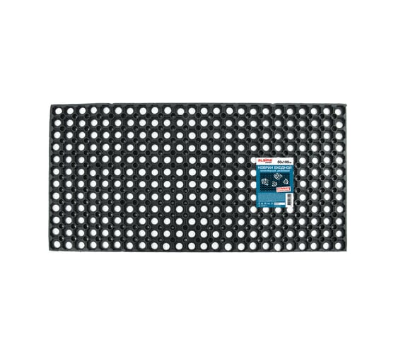 Изображение товара Грязесборный входной резиновый ячеистый коврик LAIMA EXPERT толщина 16 мм, 50x100 см 607811