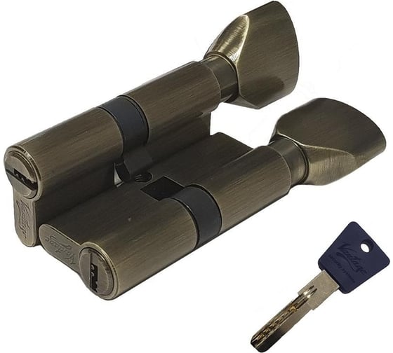 Изображение товара Цилиндровый механизм Вантаж 5 ключей, бронза PC60,30Cх30 АВ