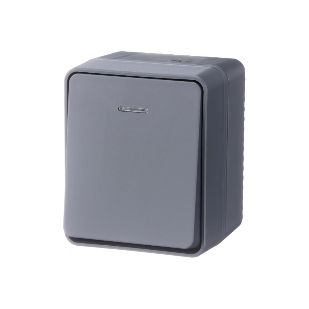 Изображение товара 1-клавишный выключатель Systeme Electric AtlasDesign PROFI IP54 с подсветкой