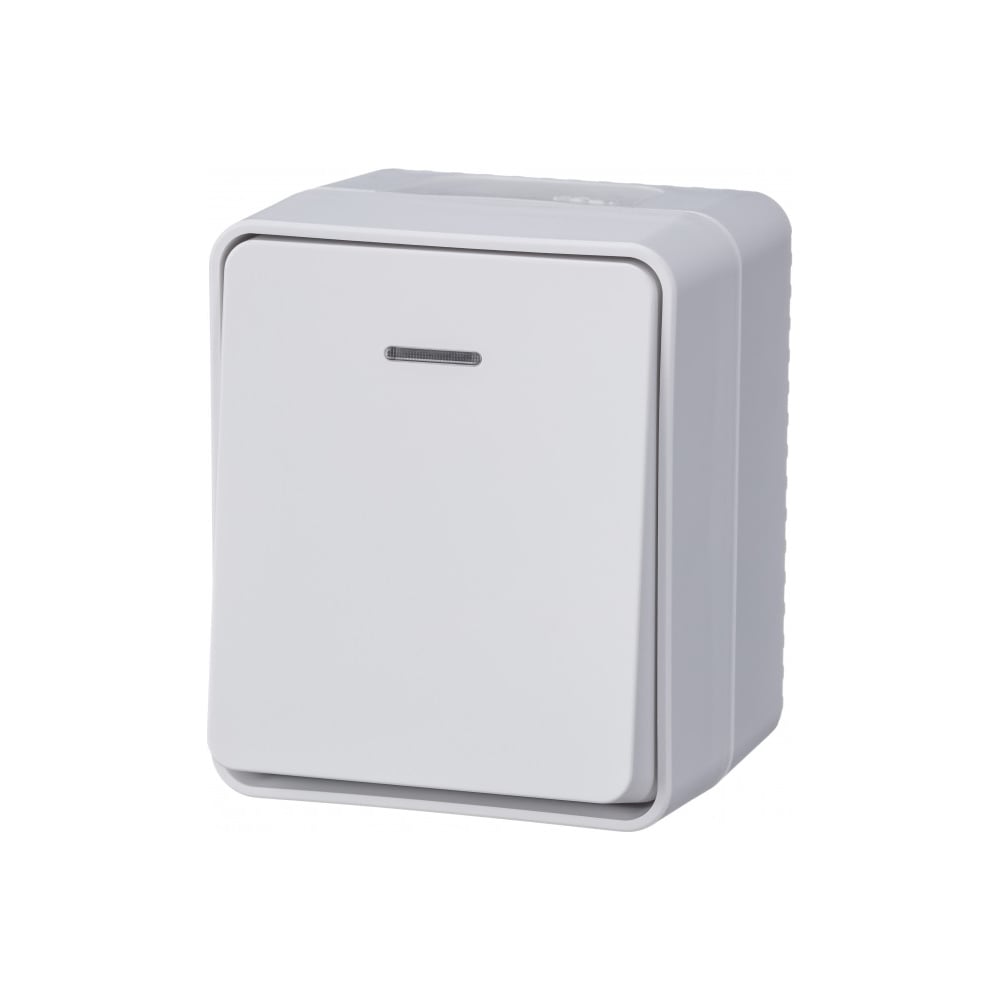 Изображение товара Одно-клавишный выключатель Systeme Electric AtlasDesign PROFI IP54 10 А с подсветкой