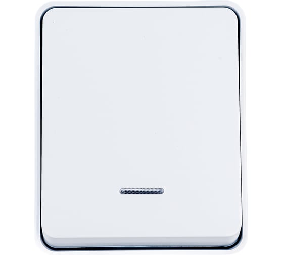 Изображение товара 1-клавишный выключатель Systeme Electric AtlasDesign PROFI IP54 открытой установки с подсветкой 10 АХ ATN540113