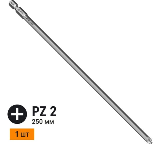 Изображение товара Бита COREBIT (PZ2х250 мм; карта; E6.3) NOX 330250-1