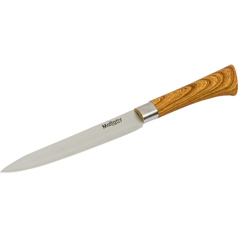 Универсальный нож Mallony цельнометаллический овощной нож mallony