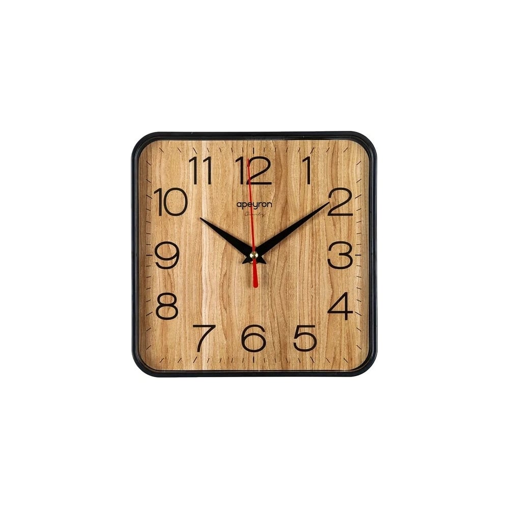 Квадратные настенные часы Apeyron часы настенные романс ⌀30 5 см коричневый