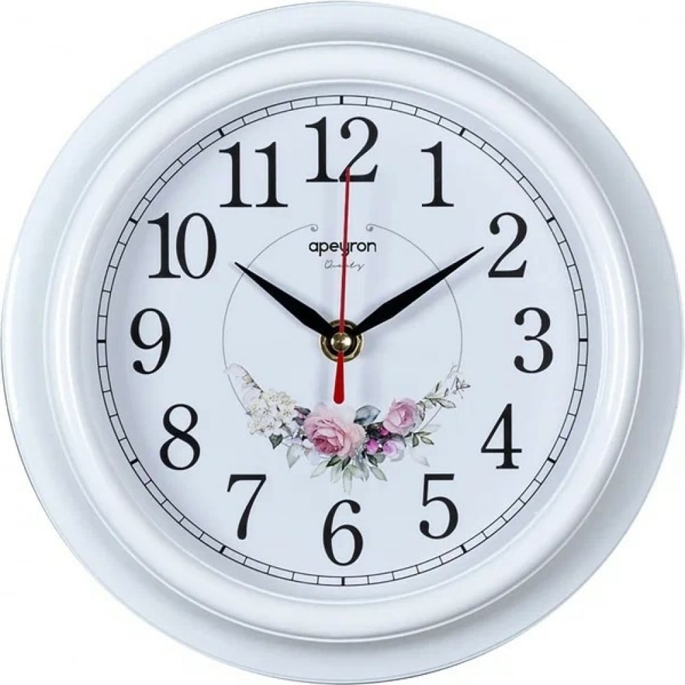 Круглые настенные часы Apeyron часы настенные модульные белые орхидеи на камнях 60 × 80 см