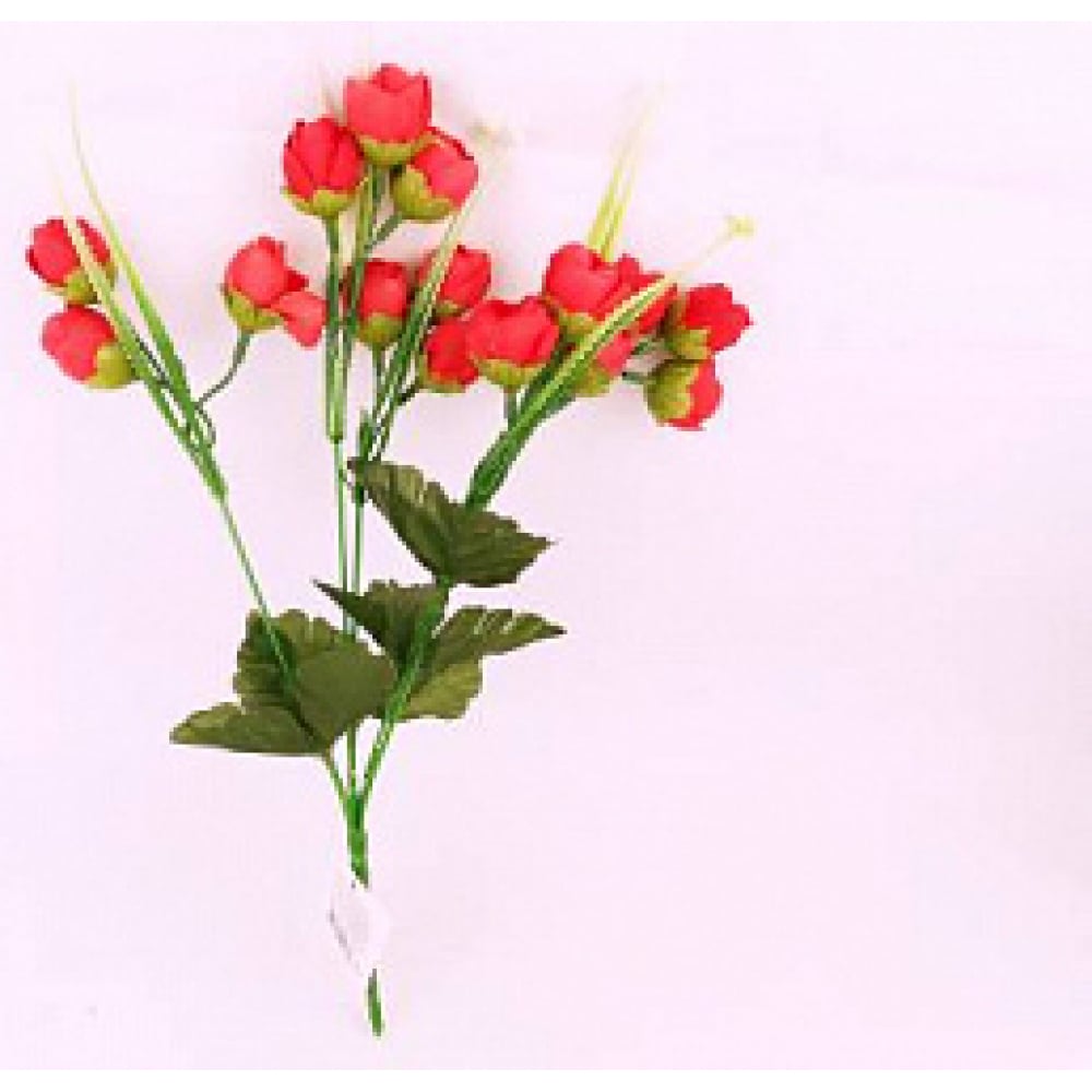 Купить Искусственные цветы Bikson, Сув5715, зеленый, красный, пластик