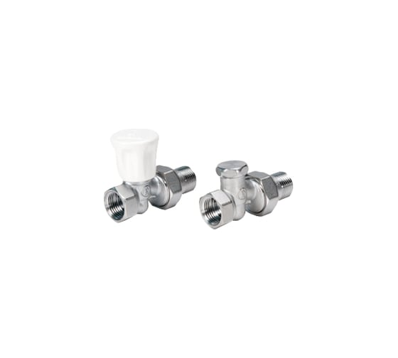 Изображение товара Комплект для отопительных приборов Giacomini R706K, прямой, 1/2, 1/2, ВН, хромированный R706KX003