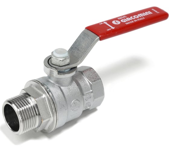 Изображение товара Шаровой кран Giacomini полнопроходной, резьба внутренняя/наружная 3/4, хромированный R854LX024