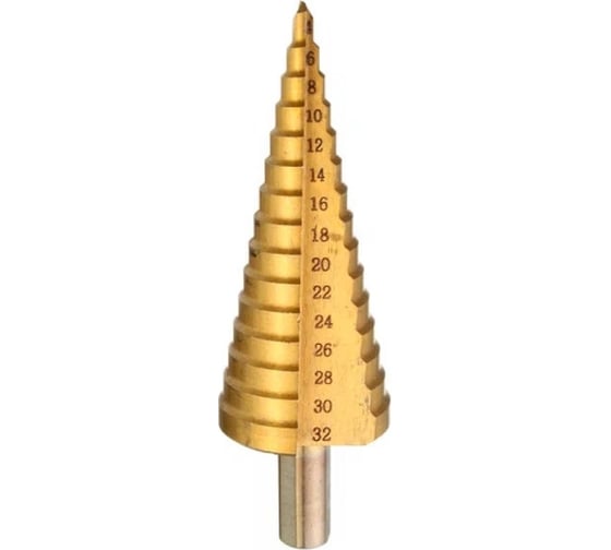 Изображение товара Сверло ступенчатое W4 по металлу 4-32 мм Strong СТМ-52204032