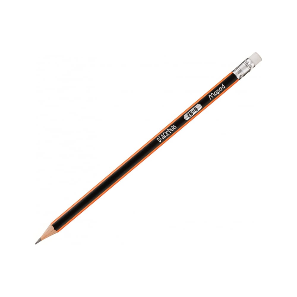 Трехгранный чернографитный карандаш Maped ножницы maped zenoa fit 13 см в блистерной упаковке