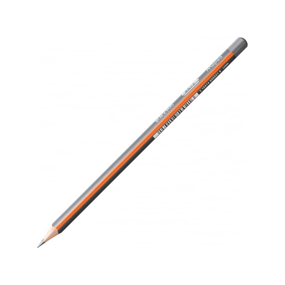 Трехгранный чернографитный карандаш Maped карандаш чернографитный 2 0 мм happy graphix самолеты hв трёхгранный