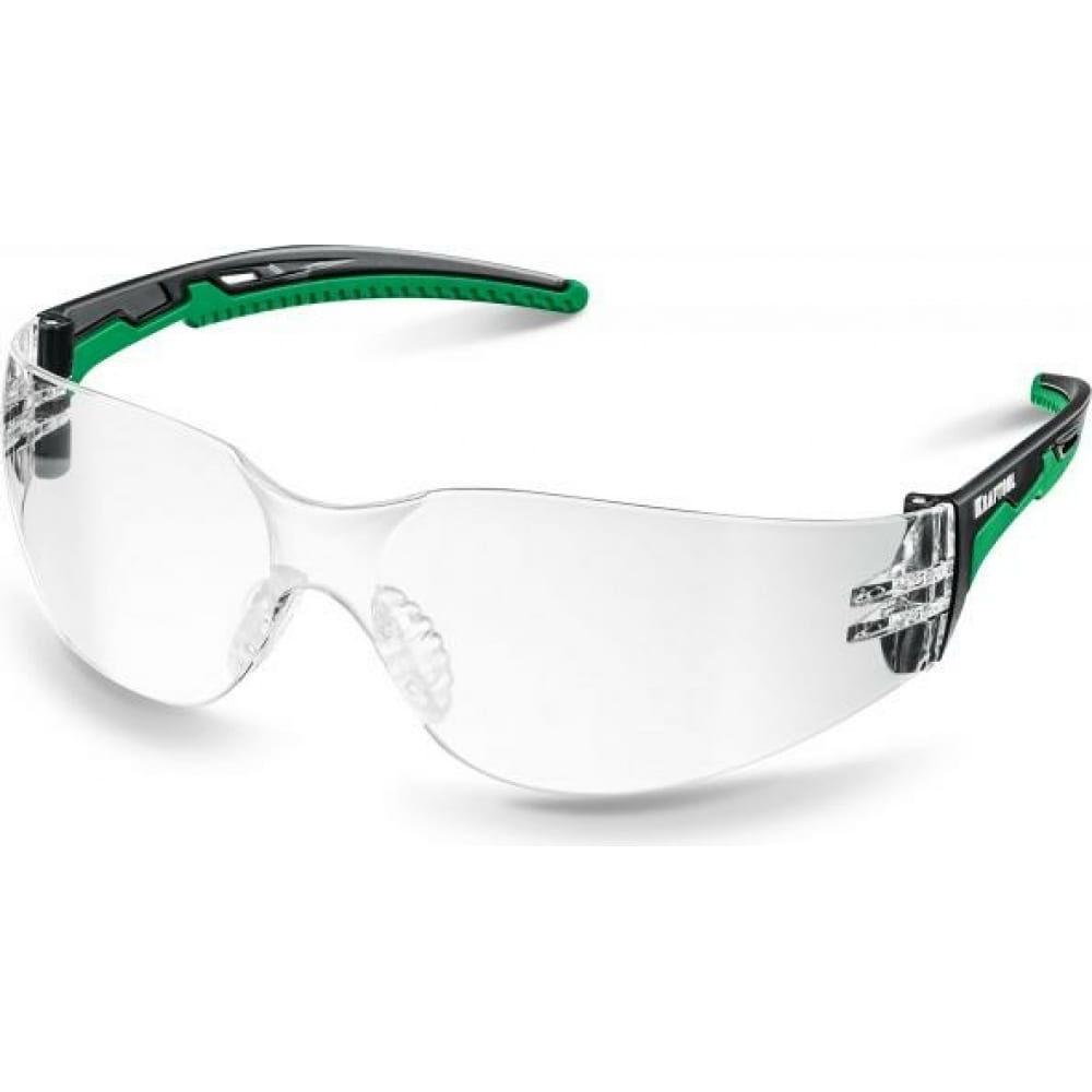 Панорамные защитные очки KRAFTOOL, цвет черный/зеленый 110460 Pulsar - фото 1
