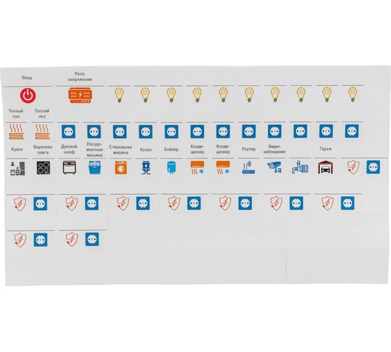 Изображение товара Большой комплект модульных наклеек EKF с инд. ШК (164x299) PROxima mn-1-3-х