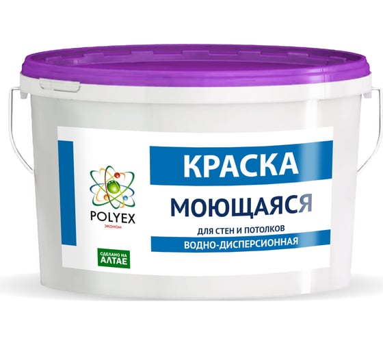 Изображение товара Моющаяся краска POLYEX (2.8 кг; 4 шт) УТ-00006925