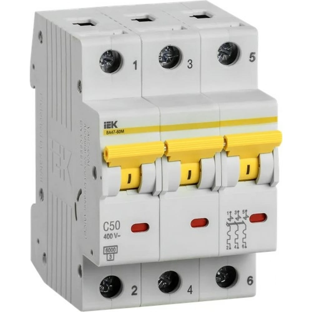 Автоматический выключатель IEK - MVA31-3-050-C