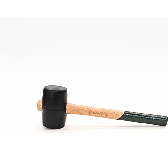 Изображение товара Молоток Rossvik резиновый 500г с деревянной рукояткой HM0705