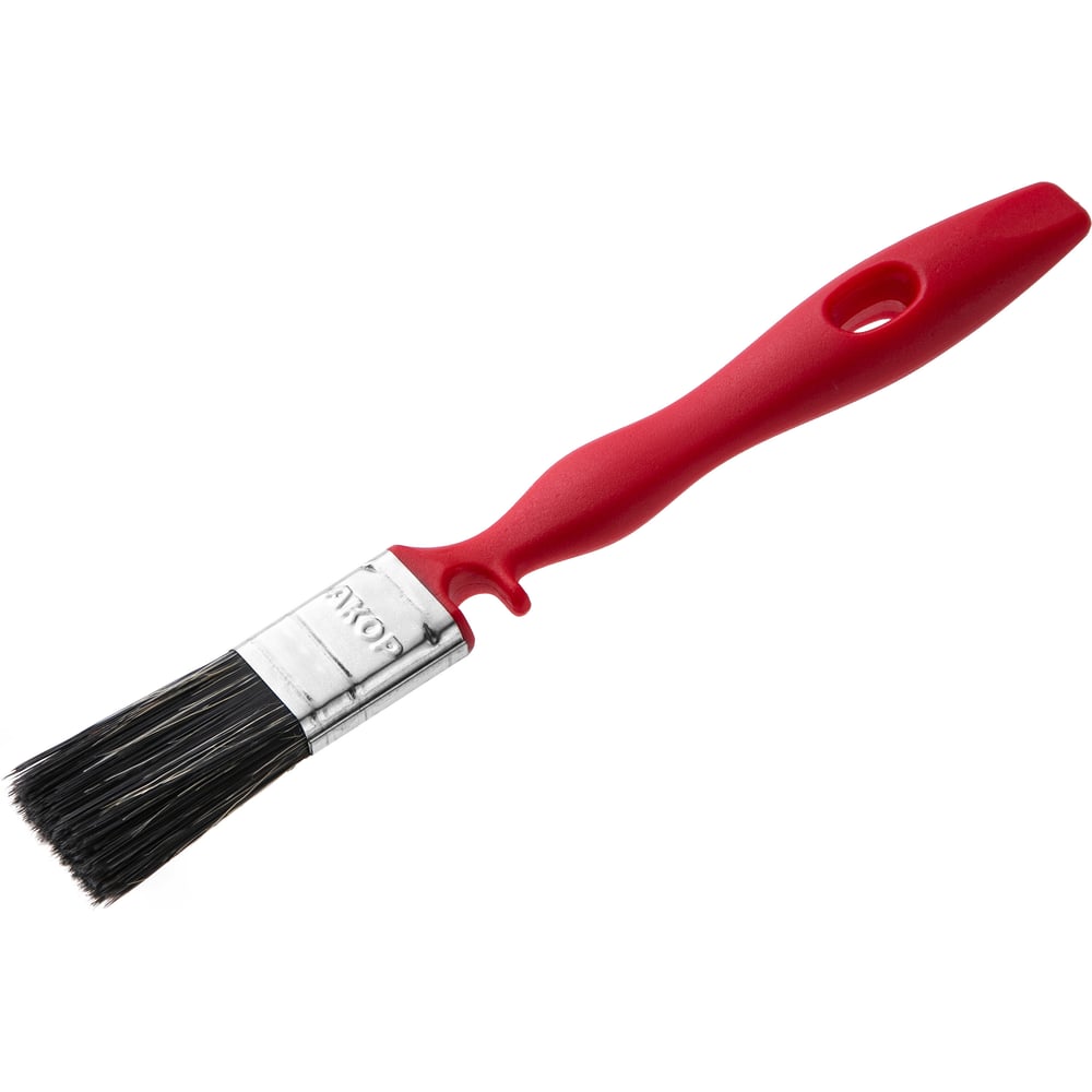 Изображение товара Флейцевая кисть для краски АКОР 25 мм профессиональная, плоская, смешанная щетина