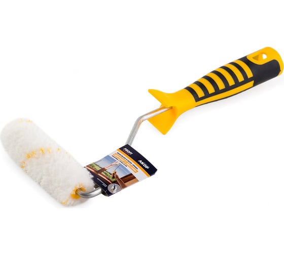 Изображение товара Мини-Валик АКОР Профи для работ с эмалями L110 мм полиамид L ручки 30см 4607044339521