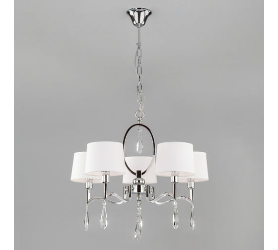 Изображение товара Подвесной светильник Eurosvet Strotskis 10127 5 хром прозрачный хрусталь a054435