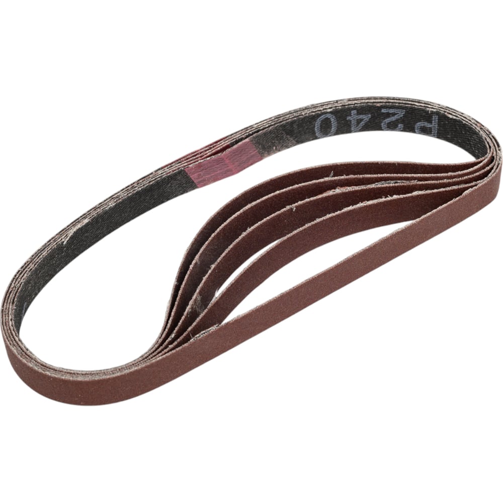 Изображение товара Лента на ткани для электроинструмента 5 шт, 10х330 мм, Р240 сегмент-абразив