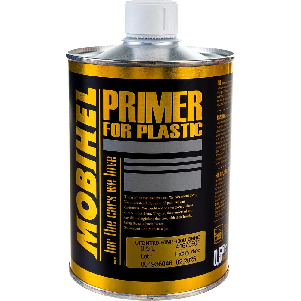 Праймер для пластика MOBIHEL праймер битумный универсальный aquamast 15 кг 17 3 л