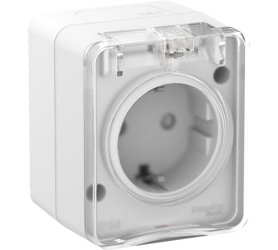 Изображение товара Розетка Systeme Electric AtlasDesign PROFI IP54 открытой установки с заземлением со шторками 16А 250B ATN540145