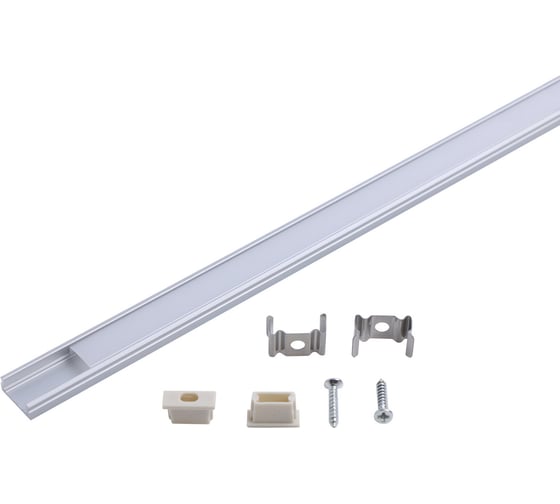 Изображение товара Алюминиевый накладной профиль для ленты Gauss LED прямой 2 метра BT411