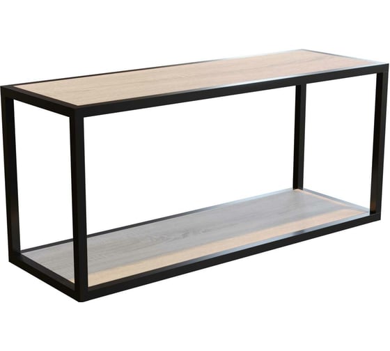 Изображение товара Навесная полка НАЙДИ с ЛДСП 600, черный муар, дуб сонома LSH60-553025