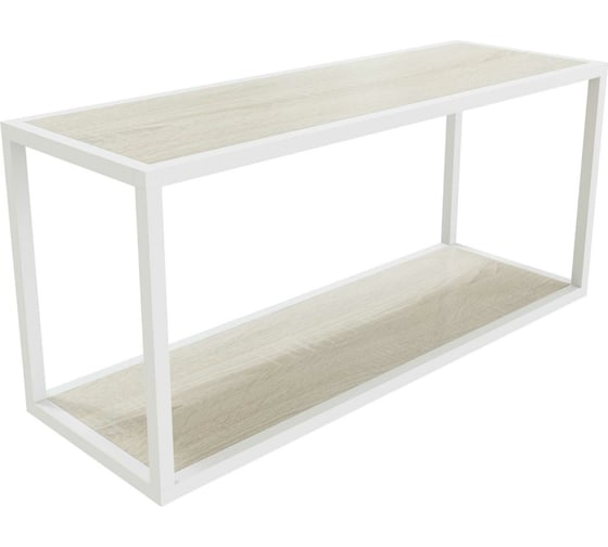 Изображение товара Навесная полка НАЙДИ с ЛДСП 800, белый муар, дуб сонома LSH80-533025