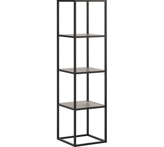 Изображение товара Стеллаж НАЙДИ 4, 400x400x1546 мм, черный муар, ЛДСП дуб сонома LS4-553025