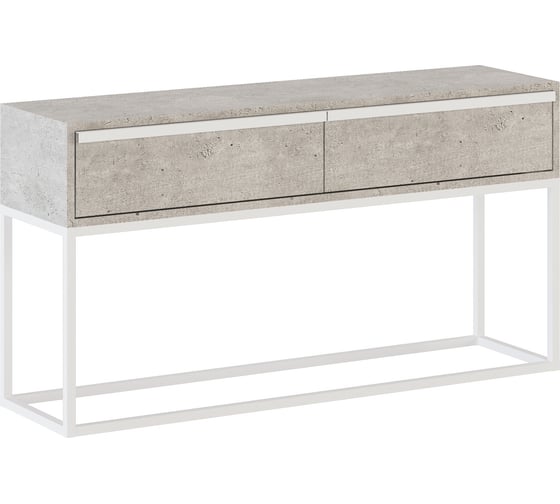 Изображение товара Тумба НАЙДИ с ящиками, белый муар, ЛДСП метрополитан грей LTBX-5302