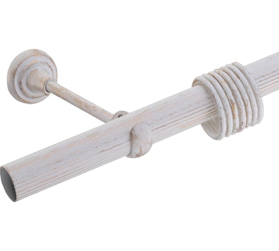 Изображение товара Карниз Peora DIY 28 мм в коробе, одинарный, открытый кронштейн белое золото 3.6 составной 69693