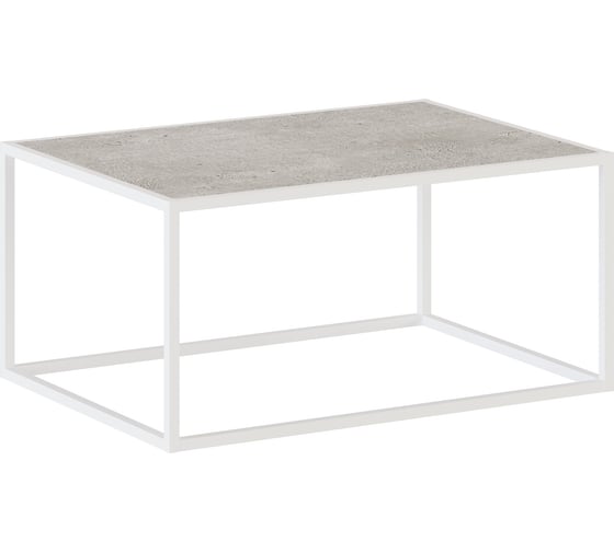 Изображение товара Журнальный стол НАЙДИ с ЛДСП, белый муар, ЛДСП метрополитан грей LTD-5302