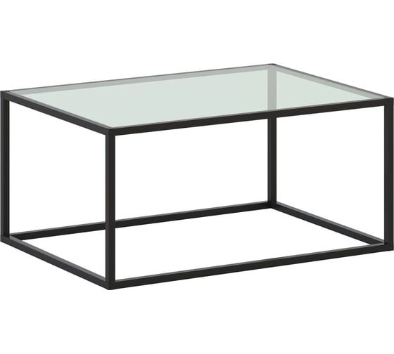 Изображение товара Журнальный стол НАЙДИ со стеклом, черный муар, стекло бесцветное LSS-5503