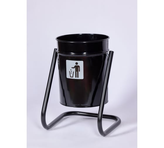 Изображение товара Уличная урна ПРОФМЕТСТИЛЬ черная 404