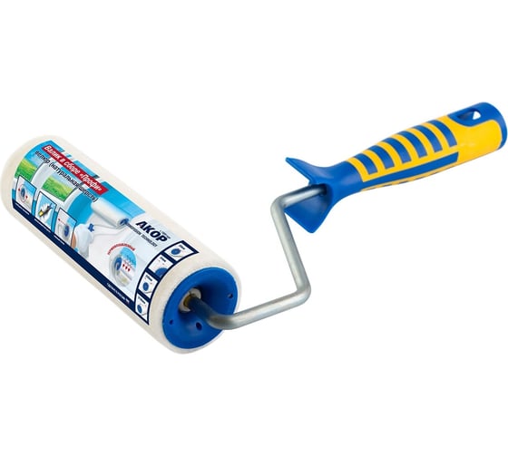 Изображение товара Валик Профи АКОР L240 мм d8 мм, велюр-шерсть, 2к ручка 4607044331266