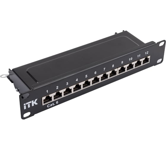 Изображение товара Патч-панель ITK 1U кат.6 STP 12 портов 10" Dual IDC PP12-1UC06S-D05-10