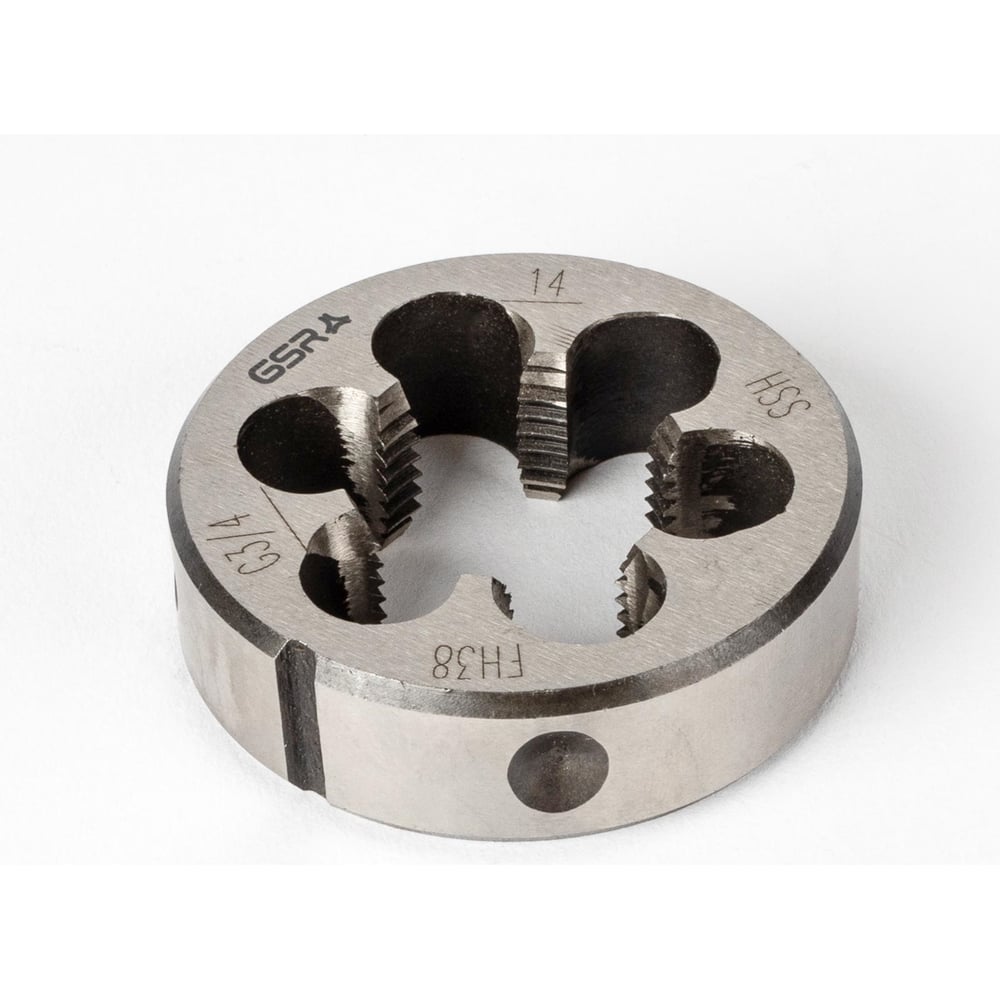 Изображение товара Плашка GSR круглая DIN EN 24231 DIN 5158 B, 5/8 дюйма, сталь HSS