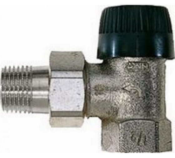 Изображение товара Вентиль для радиатора Honeywell Home 1/2 угловой, под термоголовку, никелированная бронза, конус, Kvs 0.72 7738306440