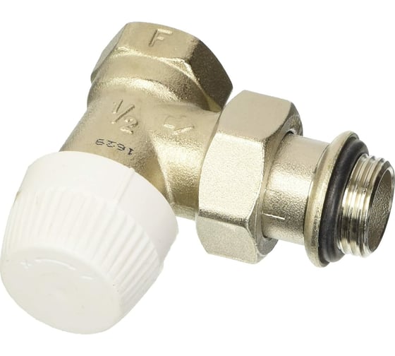 Изображение товара Вентиль для радиатора Honeywell Home 1/2 угловой, под термоголовку, никелированная латунь, с резиновой прокладкой, Kvs 1.85 V320ESLGB15