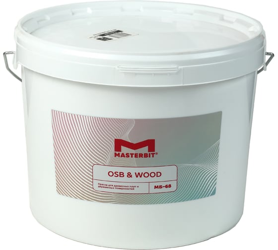 Изображение товара Краска для OSB и деревянных поверхностей МАСТЕРБИТ МБ-68 12 кг ТД000005963