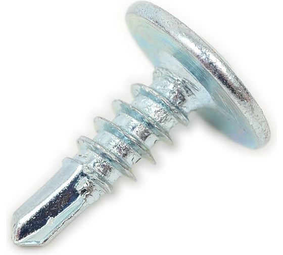 Изображение товара Саморез КВАДРА пресс-шайба, со сверлом, 4.2x13 цинк, кор. 200 шт. 420134000200