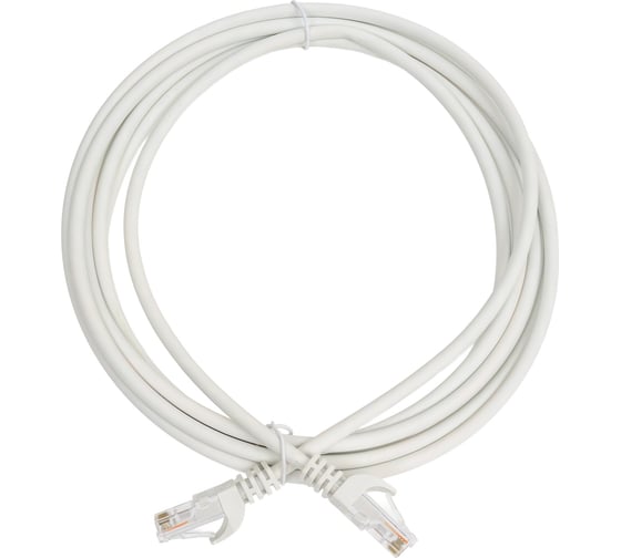 Изображение товара Коммутационный шнур ITK кат. 5Е UTP LSZH 3м белый PC08-C5EUL-3M