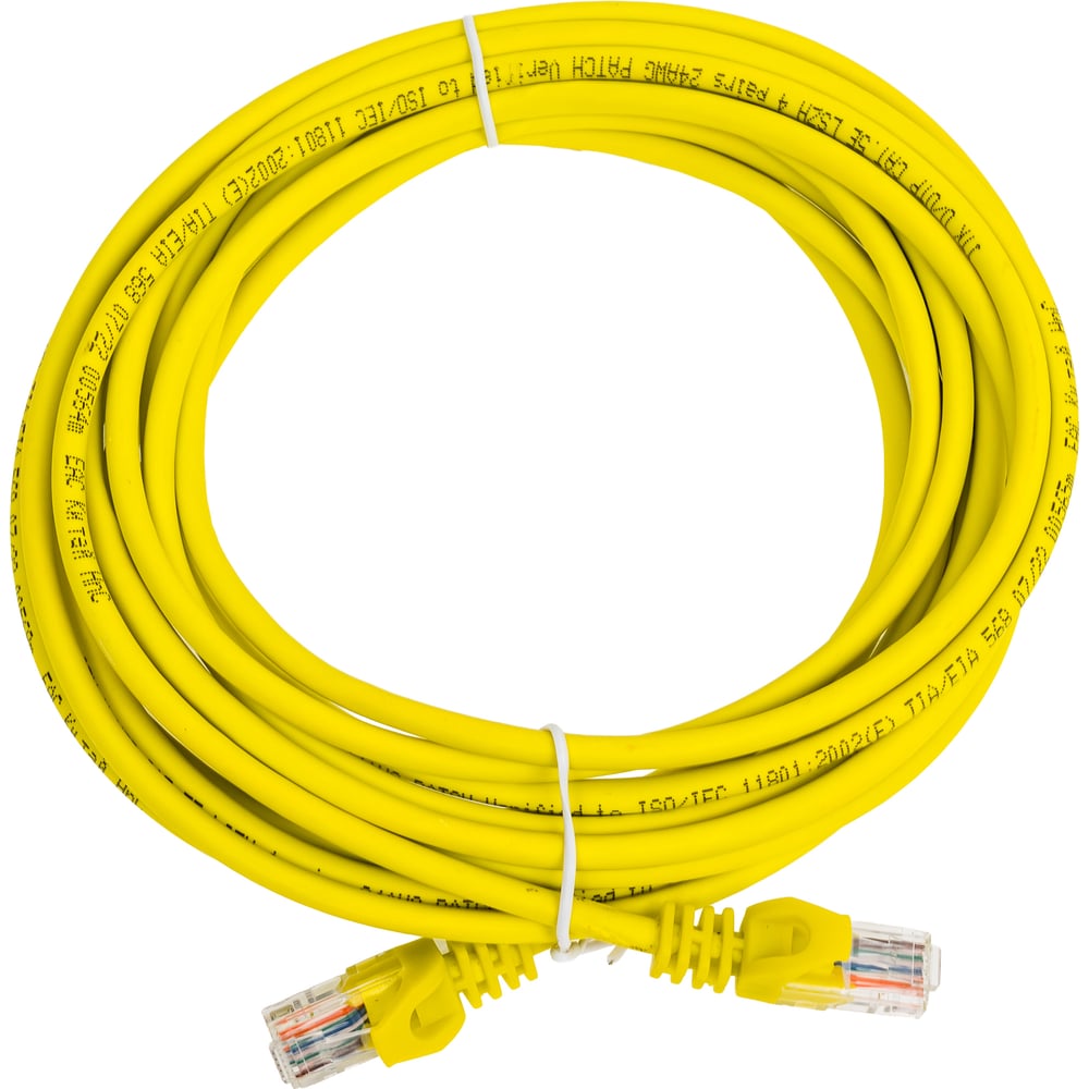 Изображение товара Коммутационный кабель ITK категория 5е UTP LSZH длиной 5 метров желтый